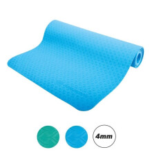 Yogamatte - FITNESS - SCHILDKRÖT - 183 x 61 cm - 4 mm - Tasche enthalten - Hellblau