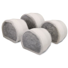 PetSafe - Ersatz-Filter aus Aktivkohle für die Drinkwell Keramikbrunnen Avalon, Pagoda und StreamSide, Natur, 4er-Pack