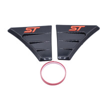 Side Air Wing Covers Black for Focus RS MK2 Stylish Simple Installatio