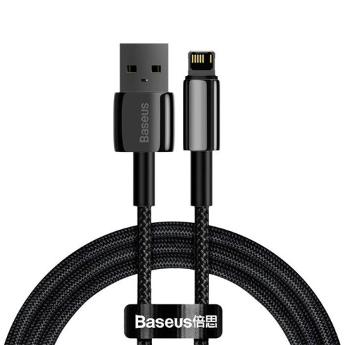 Baseus Tungsten Gold USB-A auf Lightning 2,4 A, 1 m - Schwarz