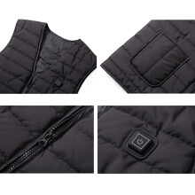 Beheizte Weste 10.000 mAh Schwarz S-3XL Unisex