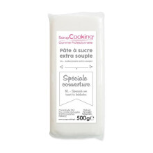 Pasta de azúcar especial cobertura blanca 500g - Scrapcooking