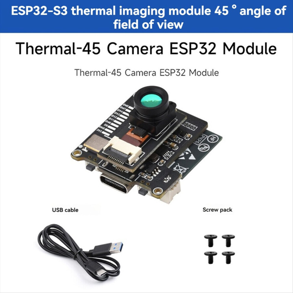 Esp32-S3 Wifi Infrared Thermal Imaging Module Esp32 Serial RGB Development Board 80x62 Pixel Array B