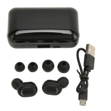 Cluasáin Gan Sreang le Fuaim Steirió HiFi, Cealú Torainn, Teicneolaíocht Bluetooth5.2, Micreafón Dúbailte HD, Taispeántas Cumhachta LED, Banc