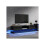 Support TV - MUVOE - 160 cm - Noir brillant - Éclairage LED - 2 tiroirs - Contrôle application 1