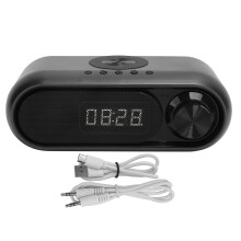 Multifunctional Desk Clock With Bluetooth Speaker, Sleek Digital Alarm Clock For Modern Life, Clear Dimmer Display