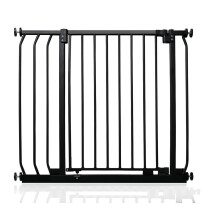 (Negro mate, 80cm - 89cm) Safetots Barrera Elite de Seguridad para Bebés