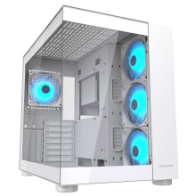Case da gaming - Cougar Gaming - FV150RGB - Bianco - Mini-ITX, Micro-ATX e ATX - GPU 400 mm - ARGB - Fino a nove ventole