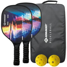 Set de Pickleball - SCHILDKRÖT - Spiel mit Schlägern - 2 Schläger + 2 Bälle