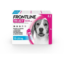 Frontline Tri-Act Hund - Floh- und Zeckenmittel für Hunde M - 10-20kg - 6 Pipetten
