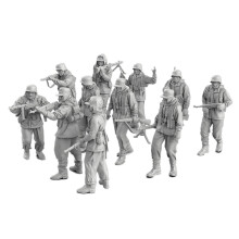 11x 1:72 Scale German Soldier Models Dioramas for Game Miniature Scene