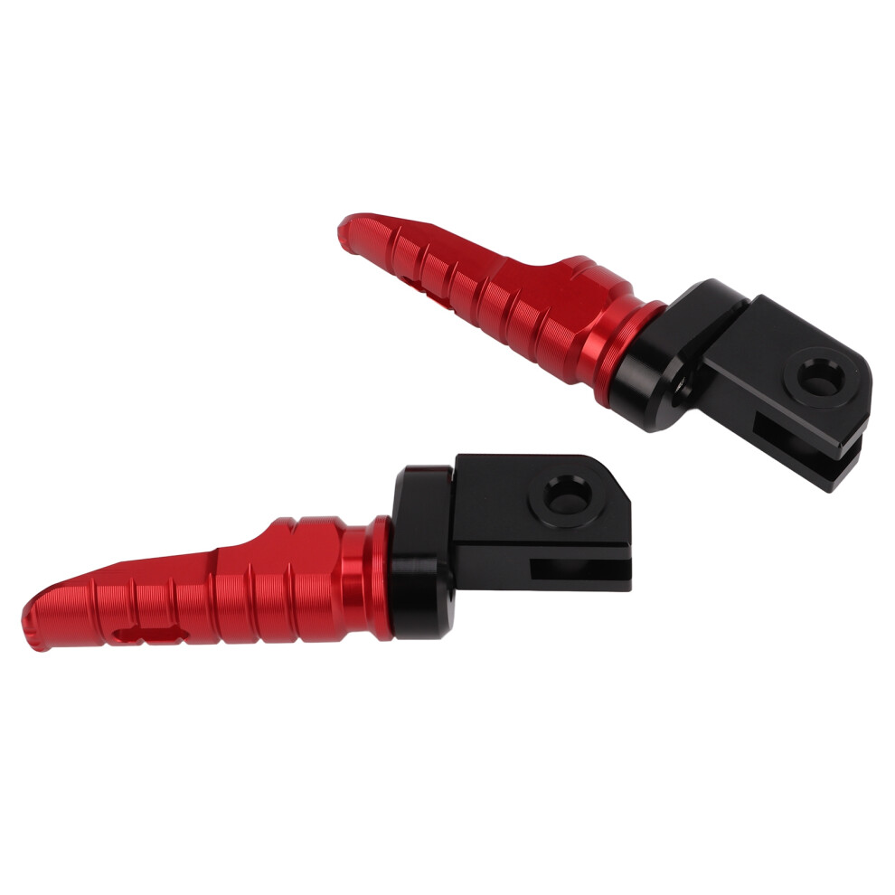 Motorcycle Foot Pegs Aprilia Cnc 2Pcs Red 7340572211606