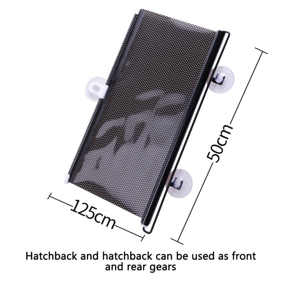 Retractable Car Sunshade Blocks 97% Uv - Easy Install Fits Most Cars 7901378125094