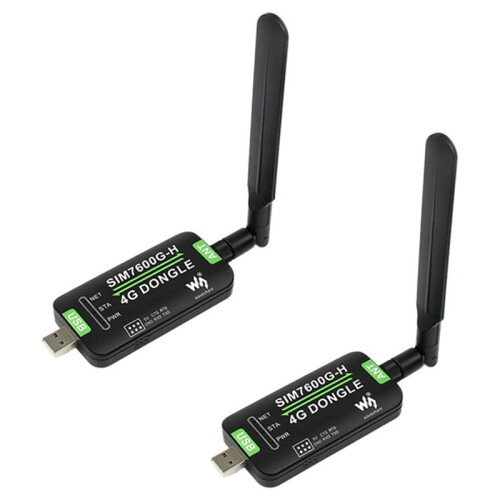 2X Waveshare SIM7600G-H 4G DONGLE Module An Internet Access Module for Raspberry Pi GNSS Global Communication