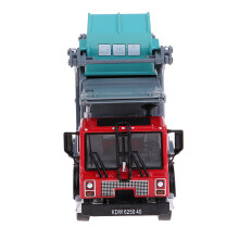 1:24 Diecast Alloy Waste Dump Recycling Transport Rubbish Truck Model