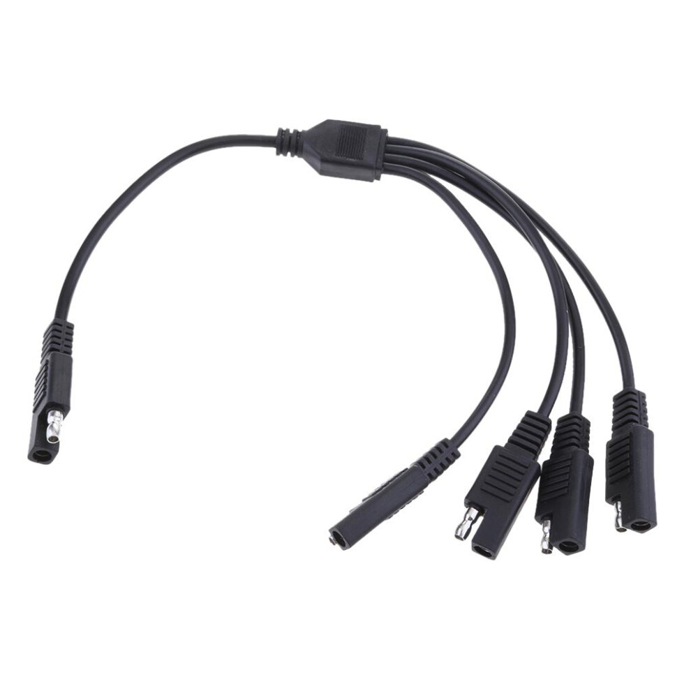18Awg Sae 1 To 4 Extension Adapter Splitter Cable For Solar Panel Batt 6901423101081