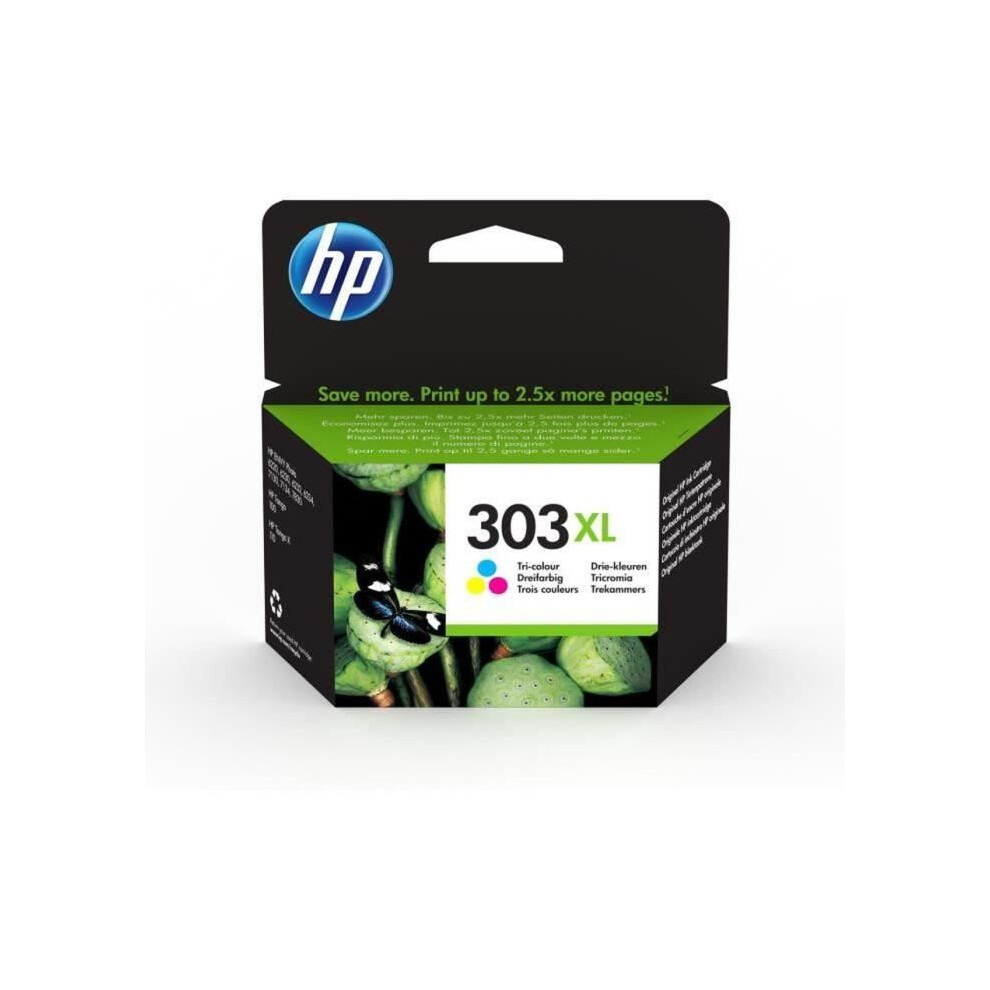 Hp 303XL High Yield Tri-Color Original Ink Cartridge 190780571064