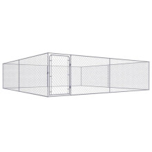 Chenil exterior jaula recinto parque para animales perro exterior para perros acero galvanizado 4 x 4
