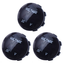 3X 5 V-25 V Voltmeter LED Digitalanzeige Panel Montiert Runde Wasserdichte Auto Motorrad Auto