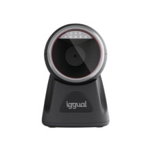 Lector de códigos de barras fijo iggual L2DUSB-S-AX 1D 2D CMOS USB IP52 negro ABS PC PMMA TPU