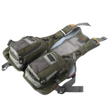 Adjustable Breathable Fishing Vest with Zipper Pockets, Oxford Fabric, 55x48cm