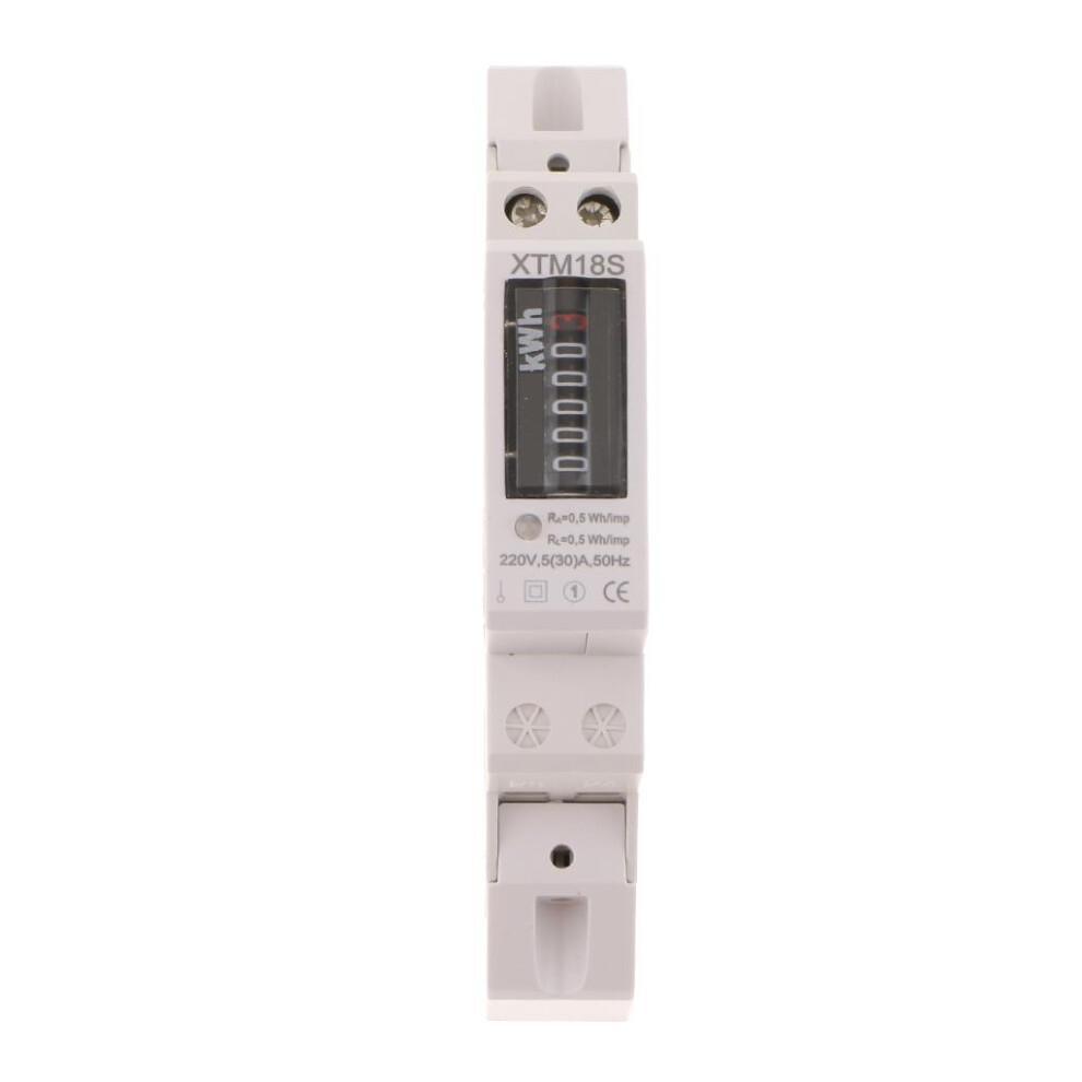 Single Phase Din Rail Kwh Watt Hour Din-Rail Energy Meter Tester Monit 6901423165380