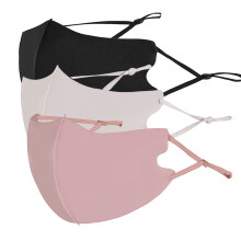 Second Skin Breathable Face Mask Adjustable Strap Fast Drying Sweat Managing Fabric Reusable Sport Mask Washable Anti Dropping Anti Odor Face