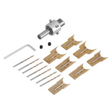 Wood Bead Maker Drill Bit Kit High Speed Steel Multi Size Carbide Spherical Router Blade Set Durable Woodworking Tool for DIY Craft Projects, Home Dec