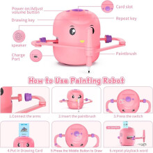 Children'S Intelligent Painting Robot, an Ideal Gift for Children over 5 Years Old,