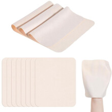 15 Pcs Chamois Cloth, Pre Cut Chamois Pottery Trimming Tools for Smoothing Pot Rim Ceramic Pottery Tool