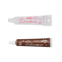 Colher de alimento em tubo + Caneta de chocolate