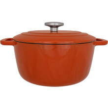 Cocotte mit Deckel - COSY & TRENDY - FONTESTIC - Emaille-Gusseisen - Ø24 cm - 4,6 L - Für alle Herdarten einschließlich Induktion - Rost