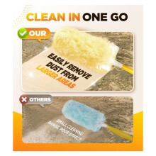 30 Count Heavy Duty Duster Refills, Multisurface 360 Larger Size Dusters with 4X Microfibers,for Cleaning Home