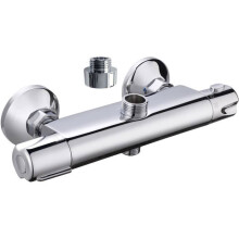 Thermostat-Duscharmatur Breva von ROUSSEAU - Messing - Verbrennungsgefahr-Schutz - Integrierter Umschalter