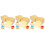 Goldene Mini Kuchen Kartonböden Quadratisch Für Kuchenhalter 10