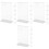 24Pcs Transparent Acrylic Menu Holders Display Stands for Office 5