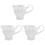 3Pièces À Lait Céramique Anse Pour Café Crème 4