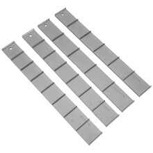 4Ensembles Règle De Coupe Noire En PP Pour Portions Équales De Gâteau