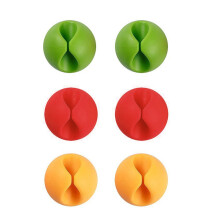 6Pièces Clips De Câbles Souples Pour Ordinateur Et Téléphone