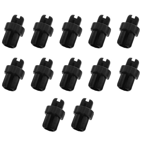 24Pièces Vis Alliage Aluminium Noir Résistant