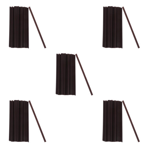 1500Pcs Coffee-Colored Two Hole Stir Sticks for Hot Beverage Stirring 2