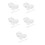 5Ensembles Bols Silicone Blancs Pour Masques DIY Et Accessoires Beauté 7