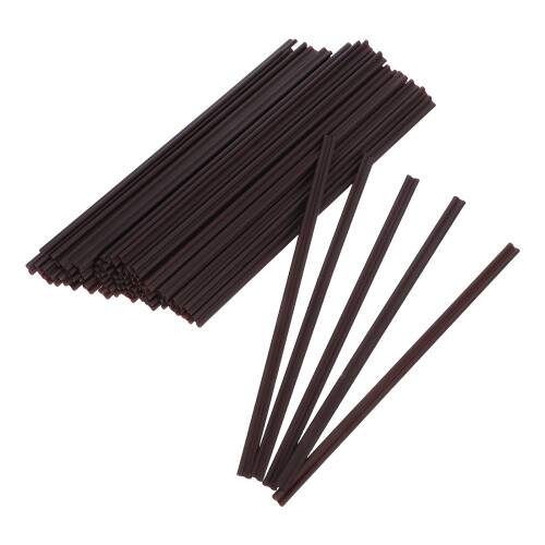 1500Pcs Coffee-Colored Two Hole Stir Sticks for Hot Beverage Stirring 1