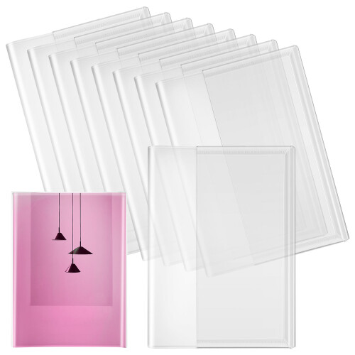20Pièces Covers Livres Cpp Réutilisables Transparents Et Imperméables