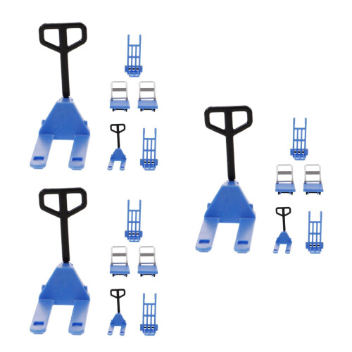 6Ensembles Mini Modèles Chariot Élévateur Accessoires Décoratifs 1