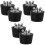 6Pièces Bouchons Étanches Pour Au Sol En PVC Noir Usage 4