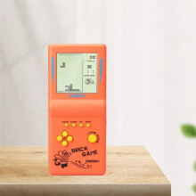 Nostalgic Pocket Game Classic Retro Handheld Game Players for Console Children'S Machine Kids Puzzle Toys Orange