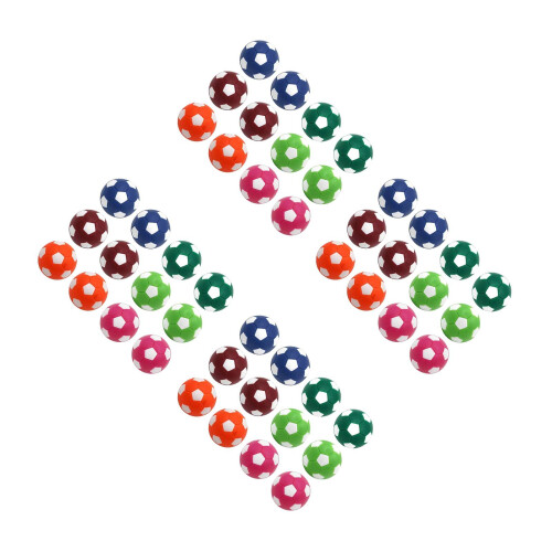 48Pièces De Football Mini Tabletop Couleurs Durables 2