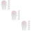 18Pièces Rouleaux Pour Flacon D'huile En Jade Rose Compact 9