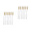 12Pièces Mèches Coton Pour Lampe À Huile Support Alliage 8